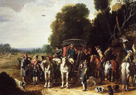 A Hunting Party  (pair with 59985) a Govaert Jansz