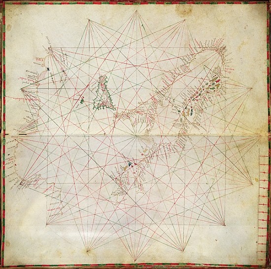 Map of the Adriatic Sea a Grazioso Benincasa
