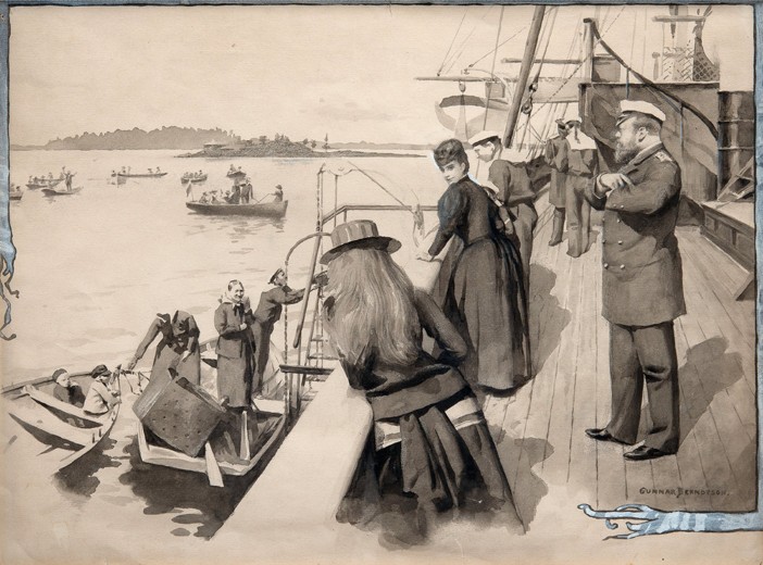 Trip of Alexander III in the Gulf of Finland a Gunnar Berndtson