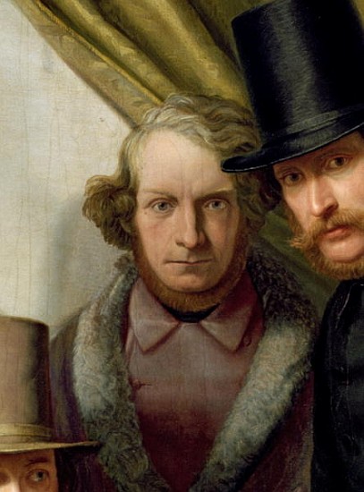 The Members of the Hamburg Artist''s Club, 1840 (detail of 145522) a Gunther Gensler