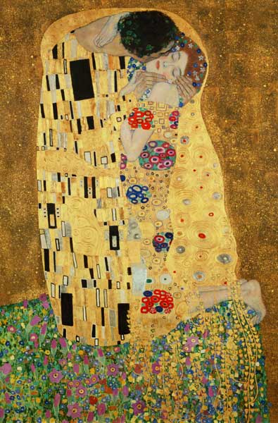 Il bacio - particolare a Gustav Klimt