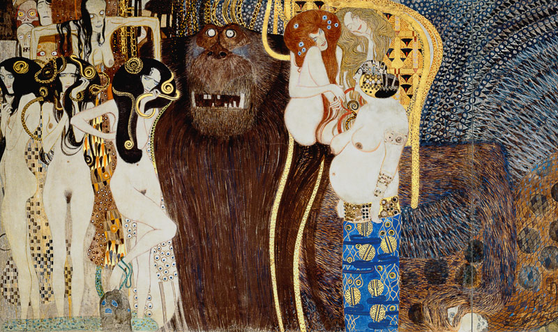 Fregio di Beethoven, "Le forze ostili" a Gustav Klimt