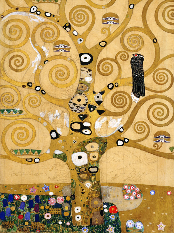 L'albero di vita- parte centrale (particolare)- quadro di Gustav Klimt
