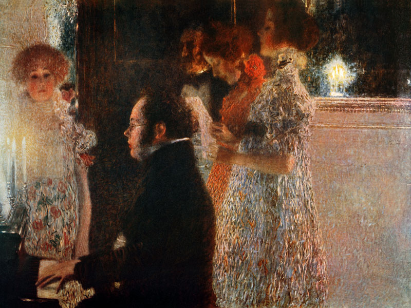 Schubert at the Piano a Gustav Klimt