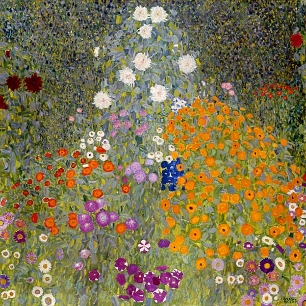 Giardino di fiori a Gustav Klimt
