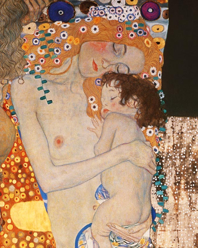 Le tre età (particolare) a Gustav Klimt