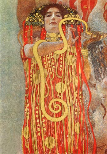 Igea - olio su tela di Gustav Klimt riproduzione stampata o copia dipinta a  mano e ad olio su tela