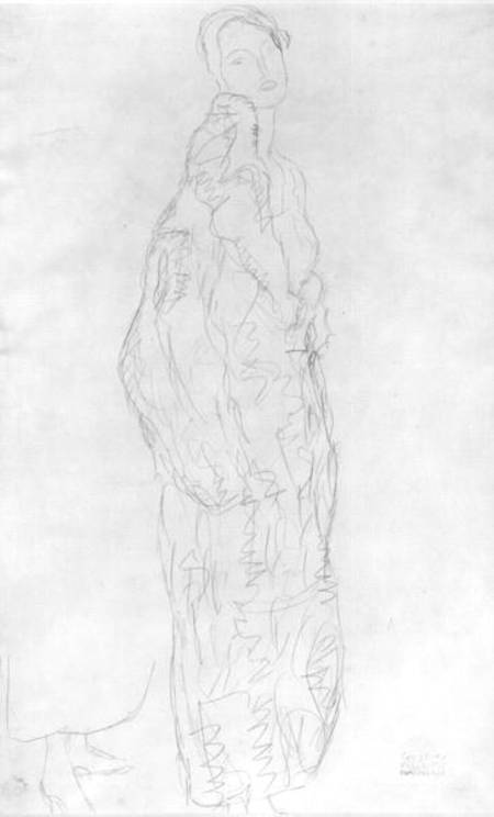 Robed Standing Lady a Gustav Klimt