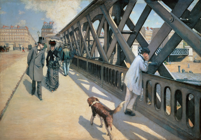 On the Europabrücke a Gustave Caillebotte