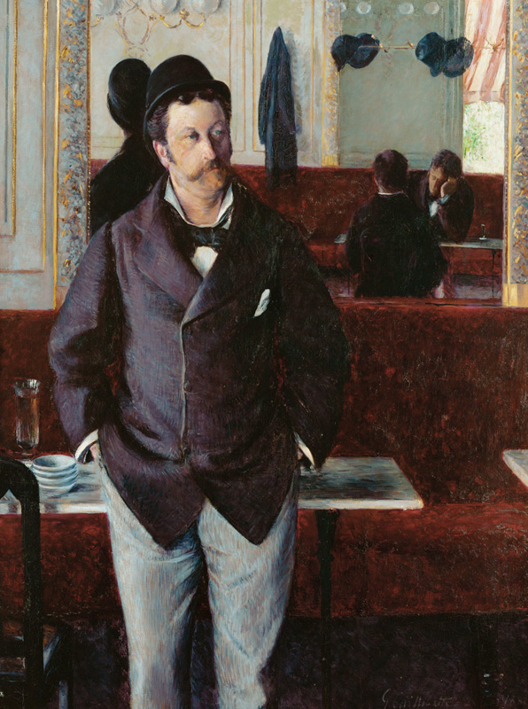 In a Caf?Š a Gustave Caillebotte