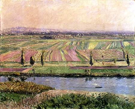 The Plain of Gennevilliers from the Hills of Argenteuil a Gustave Caillebotte