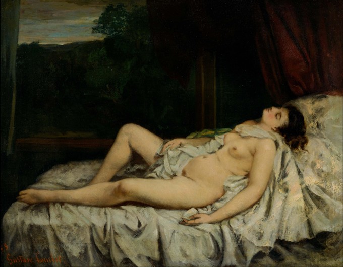 Sleeping Nude a Gustave Courbet