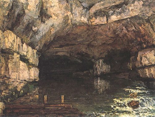 The grotto of the Loue a Gustave Courbet