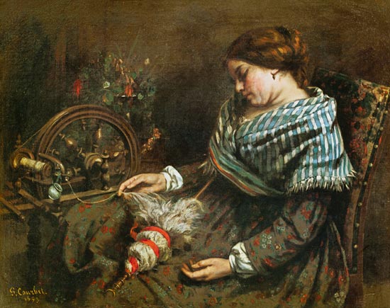 The Sleeping Embroiderer a Gustave Courbet