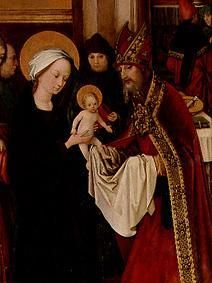 The curtailment of the Jesusknaben (detail) of Weingartneraltar in the cathedral to Augsburg a Hans Holbein il vecchio