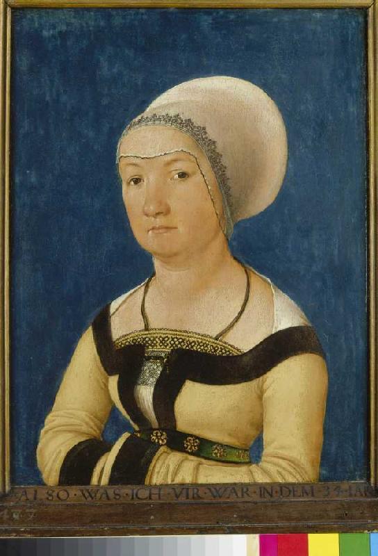 Portrait of a 34-year-old woman a Hans Holbein il vecchio