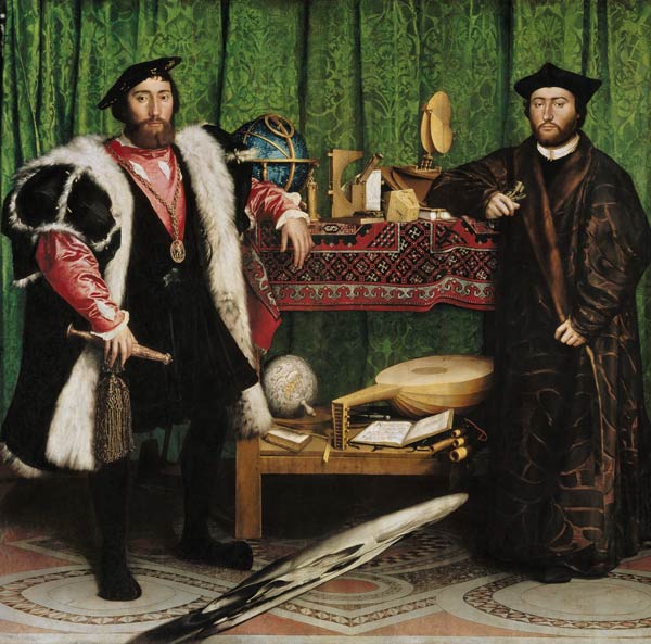 Portrait of the French sent Jean de Dinteville and Georges De Selve a Hans Holbein Il Giovane