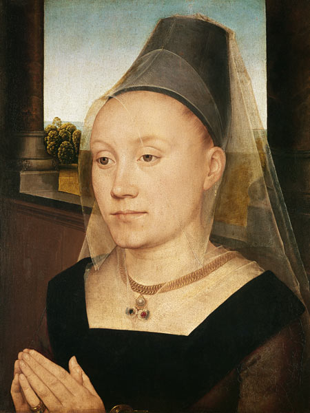 Barbara de Vlaenderberch, c.1472-75 - Hans Memling come stampa d\'arte o  dipinto.