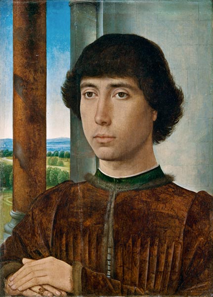 Portrait of a Young Man a Hans Memling