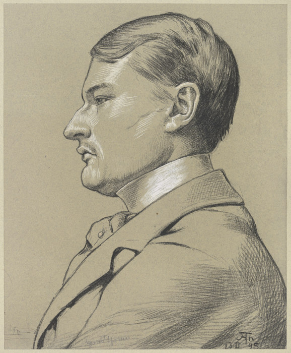 Portrait of Otto Küchler a Hans Thoma