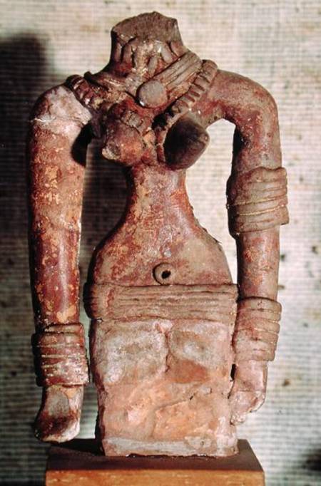 Headless female figure, from Mohenjo-Daro, Indus Valley, Pakistan a Harappan