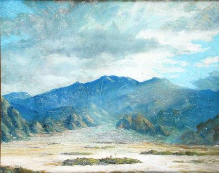 California Desert Scene (oi on canvas) a Harold Arthur Streator