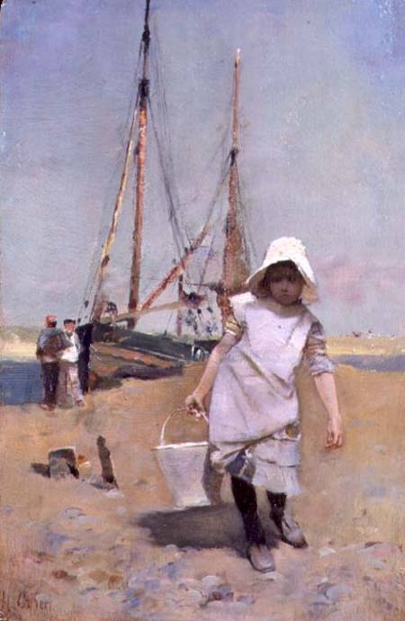 A Breton Fisher Girl a Hector Caffieri