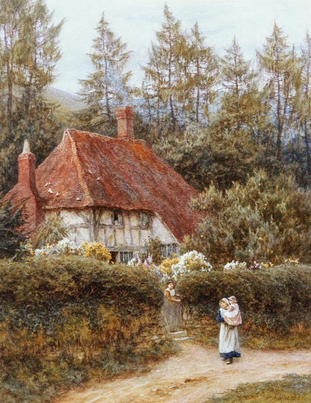 A Cottage near Haslemere a Helen Allingham