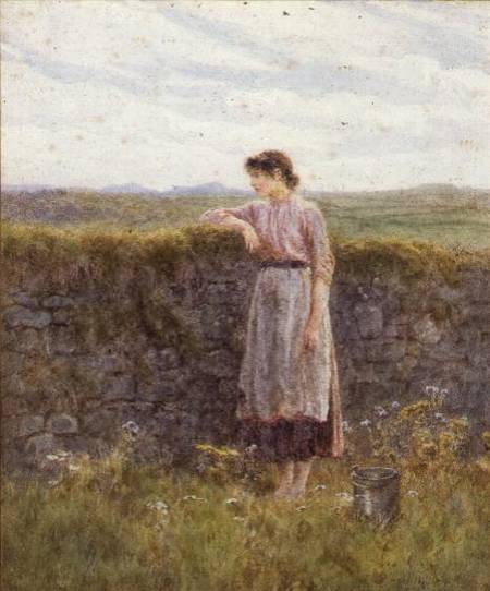 The Young Milkmaid a Helen Allingham