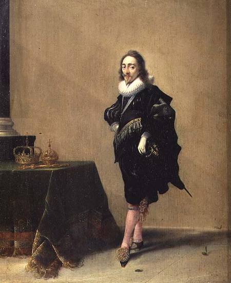 Portrait of Charles I (1600-49) a Hendrik Gerritsz. Pot