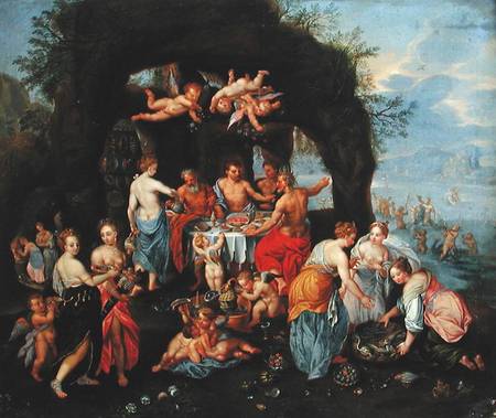 The Feast of the Gods a Hendrik van Kessel