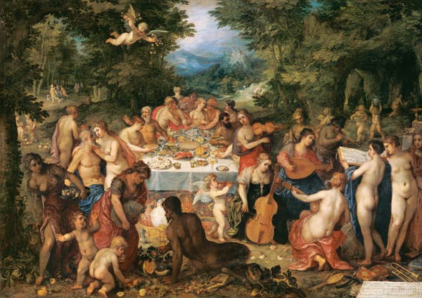 The Banquet of the Gods a Hendrik van the Elder Balen