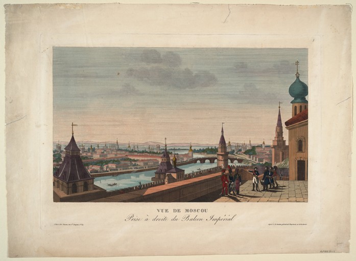 View of Moscow, taken from the balcony of the Imperial Palace a Henri Courvoisier-Voisin