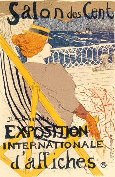 Manifesto pubblicitario dell'"Exposition Internationale d''Affiches", Parigi, 1896 ca. a Henri de Toulouse-Lautrec