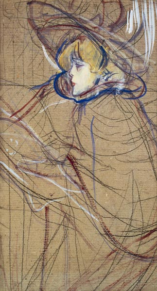 Profile of a Woman: Jane Avril - Henri de Toulouse-Lautrec