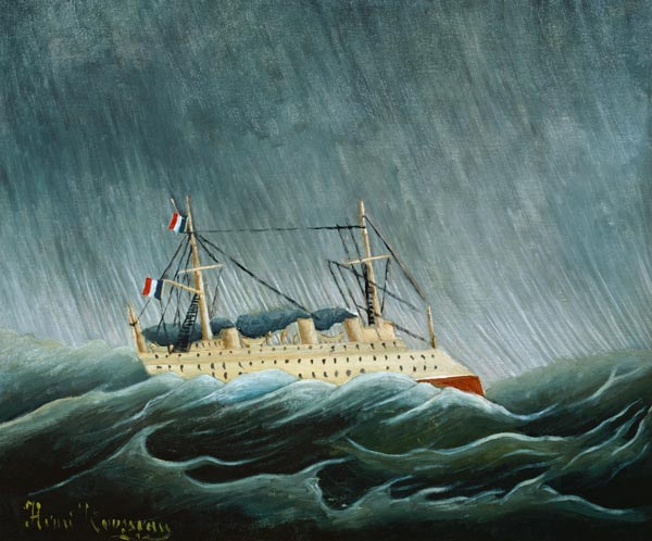 Vaporetto nella tempesta a Henri Julien-Félix Rousseau
