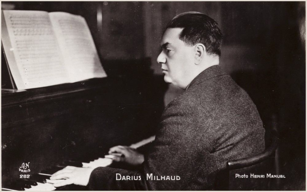 Portrait of Darius Milhaud a Henri Manuel