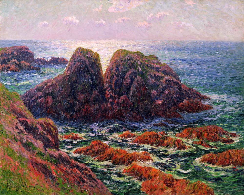 The sea at Finistere a Henry Moret