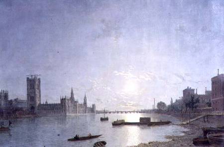 Westminster in Moonlight a Henry Pether