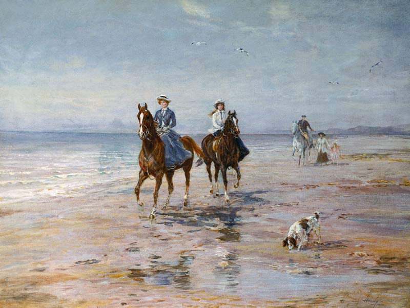 A Ride on the Beach, Dublin a Heywood Hardy