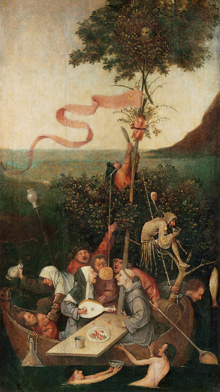 La nave dei folli a Hieronymus Bosch