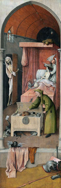 Death of the Miser a Hieronymus Bosch