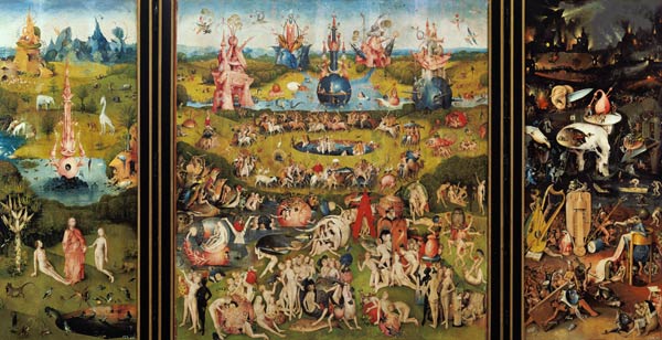 Trittico delle delizie (parte interna) a Hieronymus Bosch