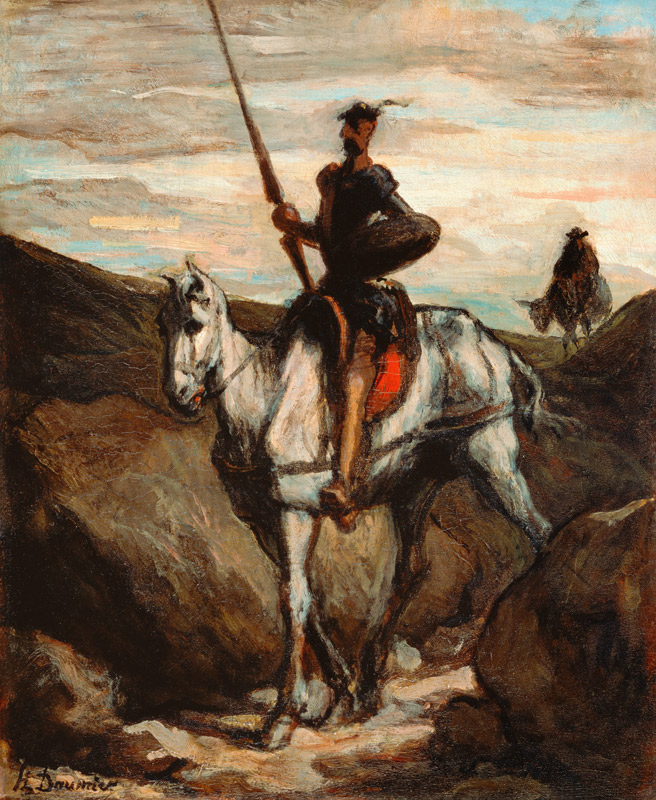 Don Quichotte et Sancho Pança lll a Honoré Daumier