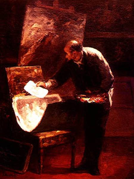 The Artist in his Studio a Honoré Daumier