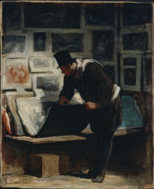 The Prints Collector a Honoré Daumier