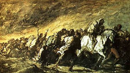 The Fugitives or The Emigrants a Honoré Daumier