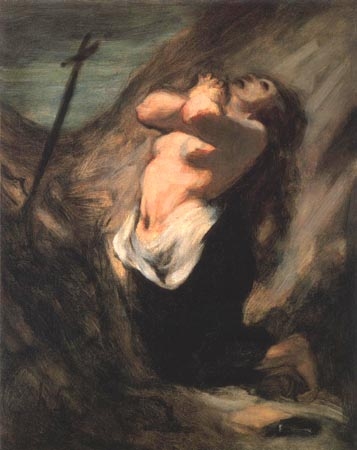 La Madeleine au désert a Honoré Daumier