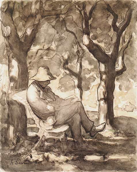 Le Liseur a Honoré Daumier