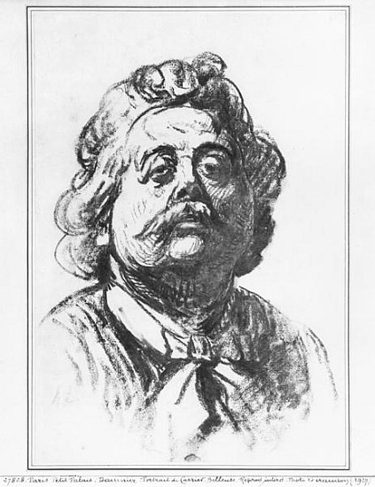 Portrait of the sculptor Albert Ernest Carrier-Belleuse a Honoré Daumier